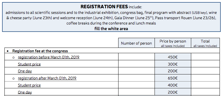 Fees ICGC